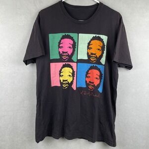 Ol' Dirty Bastard ODB Pop Art Graphic T-Shirt Mens L Black Wu-Tang Clan Tee 2009